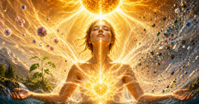 * Paprsky korony oddělují zrno od plev !